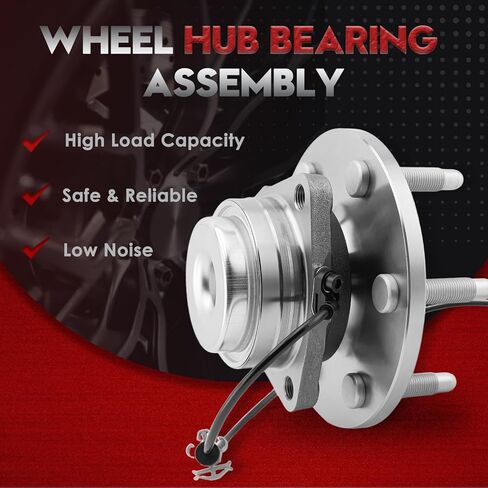 2WD 515097 Front Wheel Bearing Hub Assembly Fits for 2007-2014 Cadillac Escalade ESV, 07-13 Chevy Silverado 1500, Chevrolet Tahoe, Avalanche, Suburban 1500, GMC Yukon XL Sierra 1500, 6-Lugs w/ABS ﻿ in Saudi Arabia