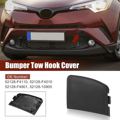 X AUTOHAUX Front Bumper Tow Hook Hole Cover 52128-F4110 for Toyota CHR 2018-2019 Car Tow Hook Eye Hole Cover Plug in Saudi Arabia