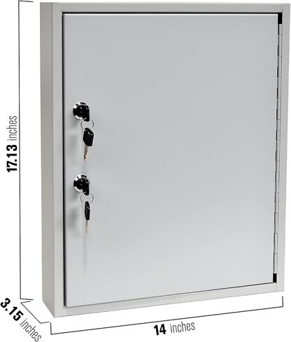 STEELMASTER من BankSupplies 110 خزانة مفاتيح | صندوق مفاتيح التحكم بقفل مزدوج | هيكل فولاذي ملحوم مقاس 22 | مقاومة للخدش | علامات مفاتيح قابلة للكتابة لسهولة التعرف عليها in Saudi Arabia