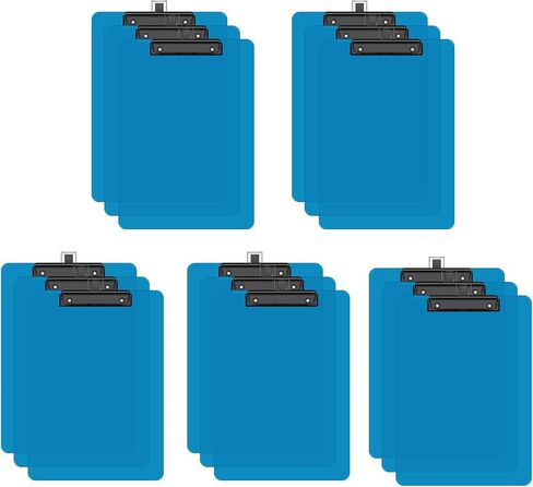 2 Pack Black Clipboard with Pen Holder, 8.5 x 11 Plastic Clip Boards with Black Low Profile Clip, Letter Size for Classroom, Teacher, Students, School, Office Supply in Kuwait