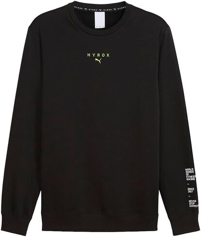 سويت شيرت رجالي من PUMA Hyrox X ثقيل الوزن برقبة دائرية - أسود - مقاس XL in Saudi Arabia