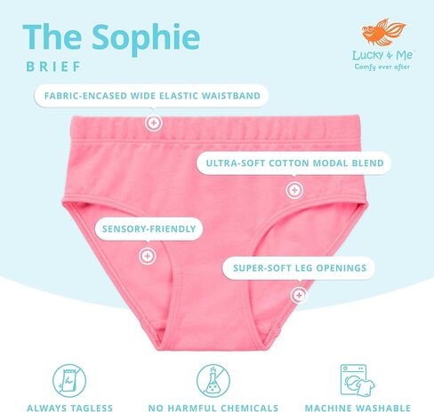 Lucky & Me Sophie Girls Briefs - Cotton Underwear 6 Pack in Saudi Arabia