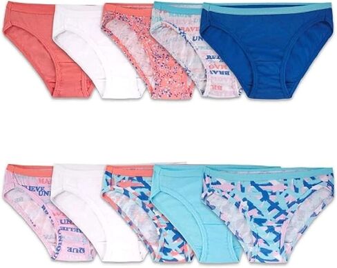 Fruit of the Loom Girls' Cotton Bikini Underwear in Saudi Arabia