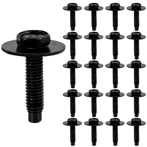 50Pack M6-1.0 U Clips Automotive Kit with Speed Nuts and Screw Clips - Universal Fender Liner Hex Head Screws for Engine Splash Shield (50Pack) in Saudi Arabia