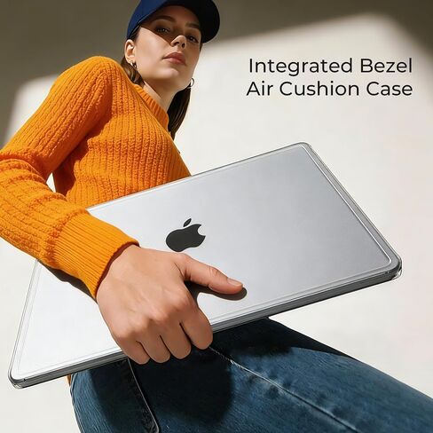 EooCoo for MacBook Air 13 Inch Case, M4/M3/M2 A3240 A3113 A2681, Snug Fit Case with Reinforced Anti-Crack Edges and Corners, True-to-Device Matte Texture, Work, Travel and Daily Carry, Matte Clear in Saudi Arabia