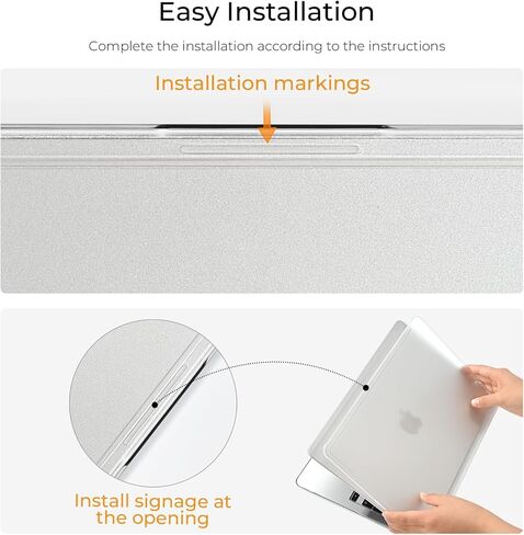 EooCoo for MacBook Air 13 Inch Case, M4/M3/M2 A3240 A3113 A2681, Snug Fit Case with Reinforced Anti-Crack Edges and Corners, True-to-Device Matte Texture, Work, Travel and Daily Carry, Matte Clear in Saudi Arabia