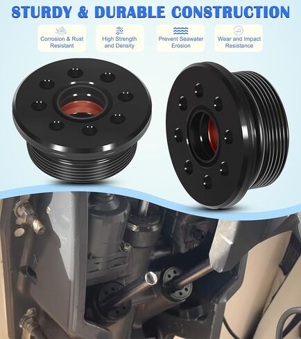 قطعتان من أطراف المسمار مع أختام قابلة للإمالة والزخرفة تناسب محركات Honda/Suzuki/Yamaha 2 و4 السكتة الدماغية 115-250HP، 64E-43821-01-00 FSM023 48630-96J00 برغي نهاية أسطوانة غطاء الطاقة الخارجية مع ختم وحلقة دائرية in Kuwait