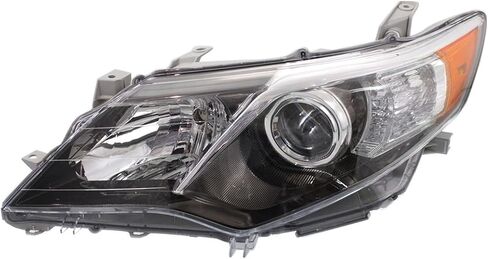 استبدال عدسة المصباح الأمامي والإسكان يناسب Toyota Camry 2012-2014 جانب السائق 2.5L (LE/XLE) بدون فتحة ضوء الإشارة in Kuwait