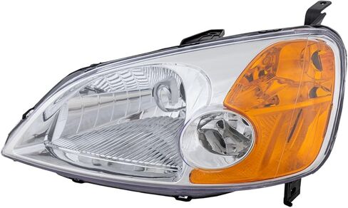 Replacement Headlight Lens and Housing Driver Side - fits Honda Civic 1.7L I4 (2001-2003) - GX Sedan in Saudi Arabia