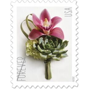 Contemporary Boutonniere Sheet of 20 Forever Postage Wedding Stamps Scott 5457 in Kuwait