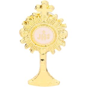 LIFKOME Chalice Cross Breast Pin أول دبوس ربط للأولاد والبنات من سبائك الزنك المينا طية صدر السترة إكسسوار تذكار ديني للمناسبات الخاصة والاحتفالات in Saudi Arabia