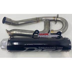 Dasa Exhaust Full System Clasic Ed. compatible with Yamaha Raptor 700 2015+ Black/Brush/Grey in Kuwait