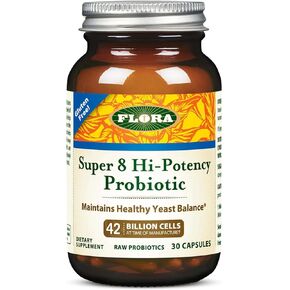 فلورا, بروبيوتيك سوبر 8 عالي الفعالية من اودوز تشويس، 30 كبسولة in Kuwait