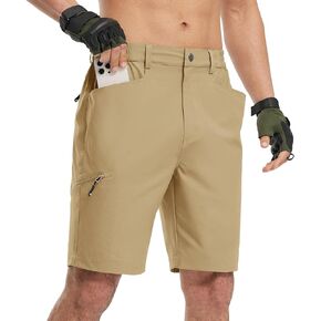 BGOWATU Mens Hiking Cargo Shorts 9" Casual Quick Dry Lightweight Stretch Summer Running Shorts for Men Golf with 4 Pockets in Kuwait
