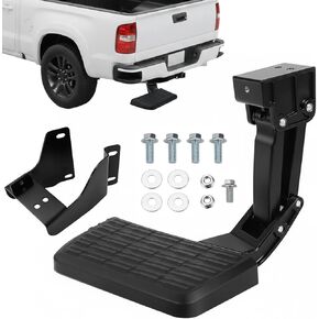 75312-01A خطوة الباب الخلفي للشاحنة القابلة للطي على الجانب الأيسر لـ 2015-2020 Ford F-150 خطوة السرير الخلفي المحدثة خطوة المصد القابلة للسحب in Kuwait