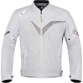 Motorcycle Jacket for Men with CE Armored Mesh Riding Jacket Breathable Motorbike Jacket Hi-viz Adventure Motorcycle Jacket (White-Grey XL) in Kuwait