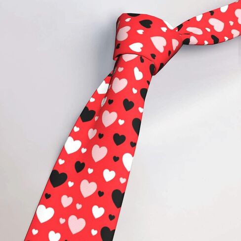 WOAIDY Men's Valentine’s Day Novelty Necktie, Romantic Holiday Gift for Him in Saudi Arabia