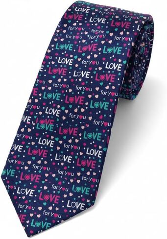 WOAIDY Men's Valentine’s Day Novelty Necktie, Romantic Holiday Gift for Him in Saudi Arabia