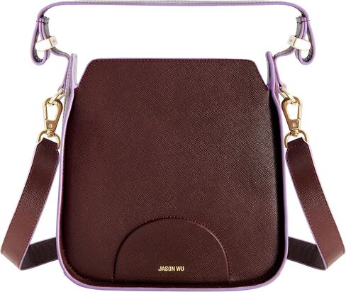 Jason Wu Women's Shoulder Bag, Mini Convertible Handbag with Adjustable Strap, Burgundy, One Size in Saudi Arabia