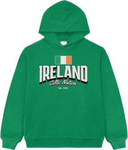 Ireland Celtic Nation Kids Hoodie, Ireland Sweatshirt for Kids Gameday Hoodie for Boy Girls Unisex in Saudi Arabia
