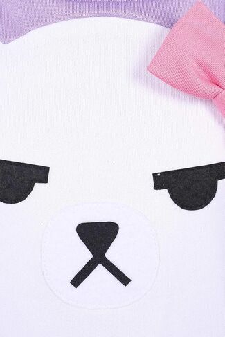Mira Costume Demon Anime Mira Cosplay Pajamas Purple Bear Hoodies Hair Ring Halloween Outfits in Saudi Arabia