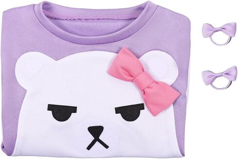 Mira Costume Demon Anime Mira Cosplay Pajamas Purple Bear Hoodies Hair Ring Halloween Outfits in Saudi Arabia