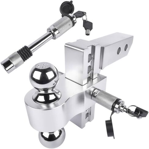 AP03 Trailer Hitch Compatible With 2-Inch Receiver 6-Inch Drop Rise 12500 LBS GTW Tow Hitch 2 Inch And 2-5/16 Inch Hitch Automotive Parts in Saudi Arabia