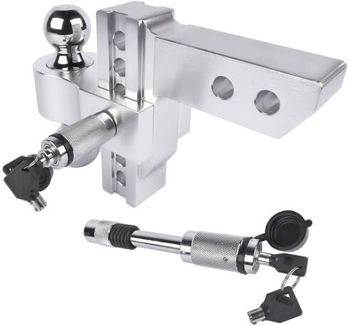 AP03 Trailer Hitch Compatible With 2-Inch Receiver 6-Inch Drop Rise 12500 LBS GTW Tow Hitch 2 Inch And 2-5/16 Inch Hitch Automotive Parts in Saudi Arabia