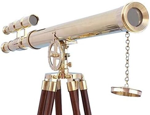 ArtizanStore Double Barrel Maritime Brass Telescope Long U.S. Navy Maritime Telescope On Tripod in Saudi Arabia