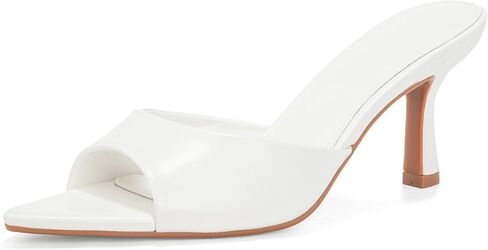 Women's Kitten Heels Open Pointed Toe Slip On Heels Mid Heeled Sandals for Women in Saudi Arabia