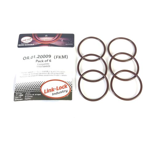 6PCS FKM Viton OR.01.20009 Engine coolant Pipe/Water Hose O-Ring 11537584829 for BMW N55 in Saudi Arabia