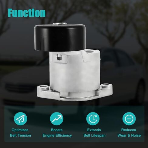 مجموعة شداد الحزام 252812GGB3 مع بكرة (2.0L 2.4L L4) لسيارة Hyundai Santa Fe 2019-2020، Sonata 2015-2019، Tucson 2018-2021، Santa Fe Sport، لكيا أوبتيما سورينتو 2016-2020، سبورتاج 2017-2022 in Saudi Arabia