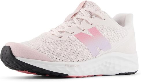 New Balance Kid's Fresh Foam Arishi V4 Lace-Up Running Shoe, Pink Salt/Double Bubble, 3.5 Big Kid in Saudi Arabia
