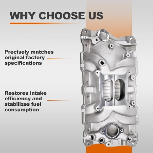 مشعب السحب المزدوج من الألومنيوم متوافق مع Chevy Small Block SBC 305 327 350 383 1955-86 262-400 V8 محرك فضي يستبدل # 2701 7101 مشعب السحب in Kuwait