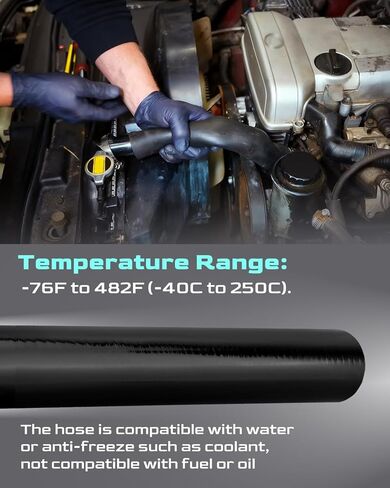 9/16" (14mm) x 3.3 FT Length Silicone Heater Hose Radiator Coolant Hose 3-Ply Black Reinforced Straight Engine Radiator Coolant Hose in Saudi Arabia