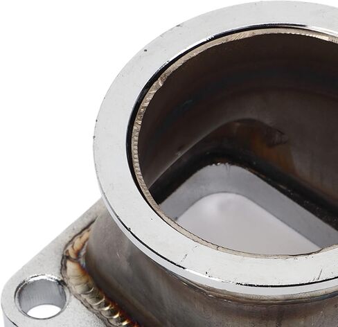 2.5in V Band Flange Adapter, Stainless Steel Rustproof Long Lasting Universal for T4 Turbo in Saudi Arabia