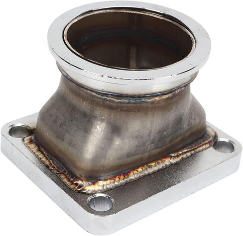 2.5in V Band Flange Adapter, Stainless Steel Rustproof Long Lasting Universal for T4 Turbo in Saudi Arabia