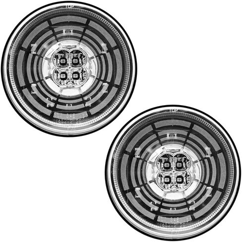 Pro LED 413RCTUN Tunnel Optics 4" Stop, Tail, Turn Light, 13 Pcs Red SMD LEDs, Clear Lens - 12 Volt DC (2 Pack) in Saudi Arabia