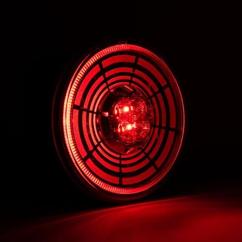 Pro LED 413RCTUN Tunnel Optics 4" Stop, Tail, Turn Light, 13 Pcs Red SMD LEDs, Clear Lens - 12 Volt DC (2 Pack) in Saudi Arabia