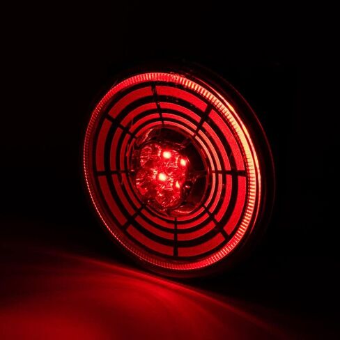 Pro LED 413RCTUN Tunnel Optics 4" Stop, Tail, Turn Light, 13 Pcs Red SMD LEDs, Clear Lens - 12 Volt DC (2 Pack) in Saudi Arabia