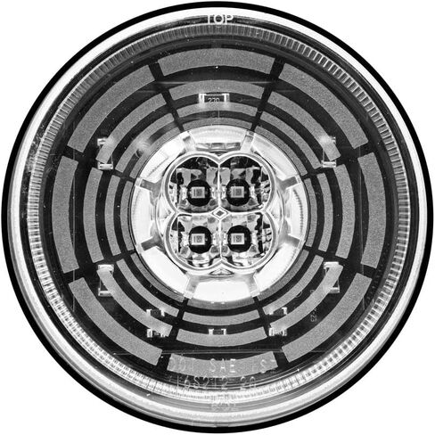 Pro LED 413RCTUN Tunnel Optics 4" Stop, Tail, Turn Light, 13 Pcs Red SMD LEDs, Clear Lens - 12 Volt DC (2 Pack) in Saudi Arabia