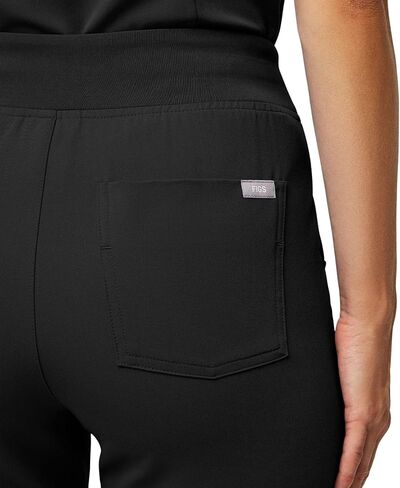 FIGS Zamora High Waisted Jogger Style Scrub Pants for Women - Black, Petite XXS in Saudi Arabia