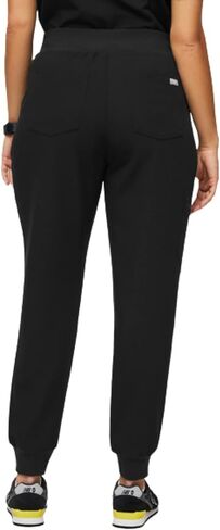 FIGS Zamora High Waisted Jogger Style Scrub Pants for Women - Black, Petite XXS in Saudi Arabia