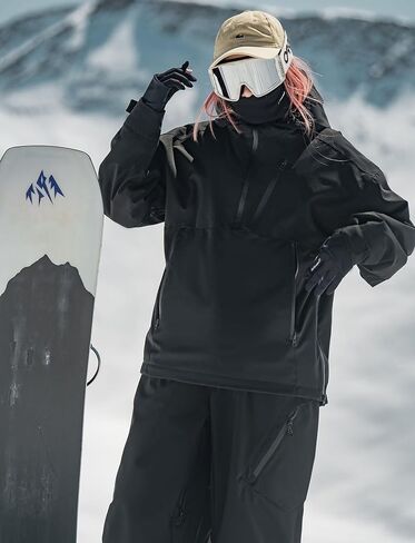 GSOU SNOW Women's Snowboard Jacket Baggy Ski Jackets Waterproof Snow Hooded Coat Windproof Mountain Winter Outdoor Sports in Saudi Arabia