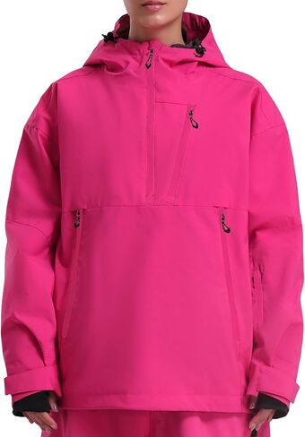 GSOU SNOW Women's Snowboard Jacket Baggy Ski Jackets Waterproof Snow Hooded Coat Windproof Mountain Winter Outdoor Sports in Saudi Arabia