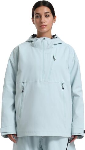 GSOU SNOW Women's Snowboard Jacket Baggy Ski Jackets Waterproof Snow Hooded Coat Windproof Mountain Winter Outdoor Sports in Saudi Arabia