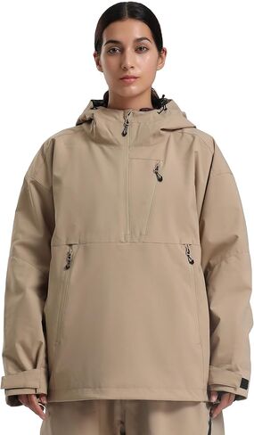 GSOU SNOW Women's Snowboard Jacket Baggy Ski Jackets Waterproof Snow Hooded Coat Windproof Mountain Winter Outdoor Sports in Saudi Arabia