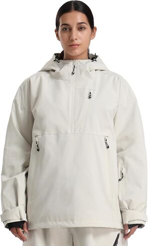 GSOU SNOW Women's Snowboard Jacket Baggy Ski Jackets Waterproof Snow Hooded Coat Windproof Mountain Winter Outdoor Sports in Saudi Arabia
