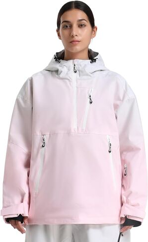 GSOU SNOW Women's Snowboard Jacket Baggy Ski Jackets Waterproof Snow Hooded Coat Windproof Mountain Winter Outdoor Sports in Saudi Arabia