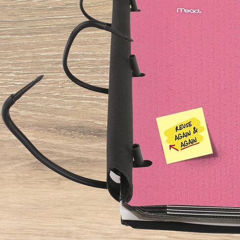 Five Star Flex Refillable Notebook + Study App, College Ruled Paper, 1-1/2 Inch TechLock Rings, Pockets, Tabs and Dividers, 300 Sheet Capacity, Black (29324AA2) in Saudi Arabia
